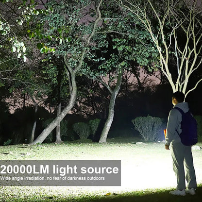 Camping Lamp B-36 20000LM USB Rechargeable LED Solar Flood Light 10000mAH with Magnet Strong Light Portable