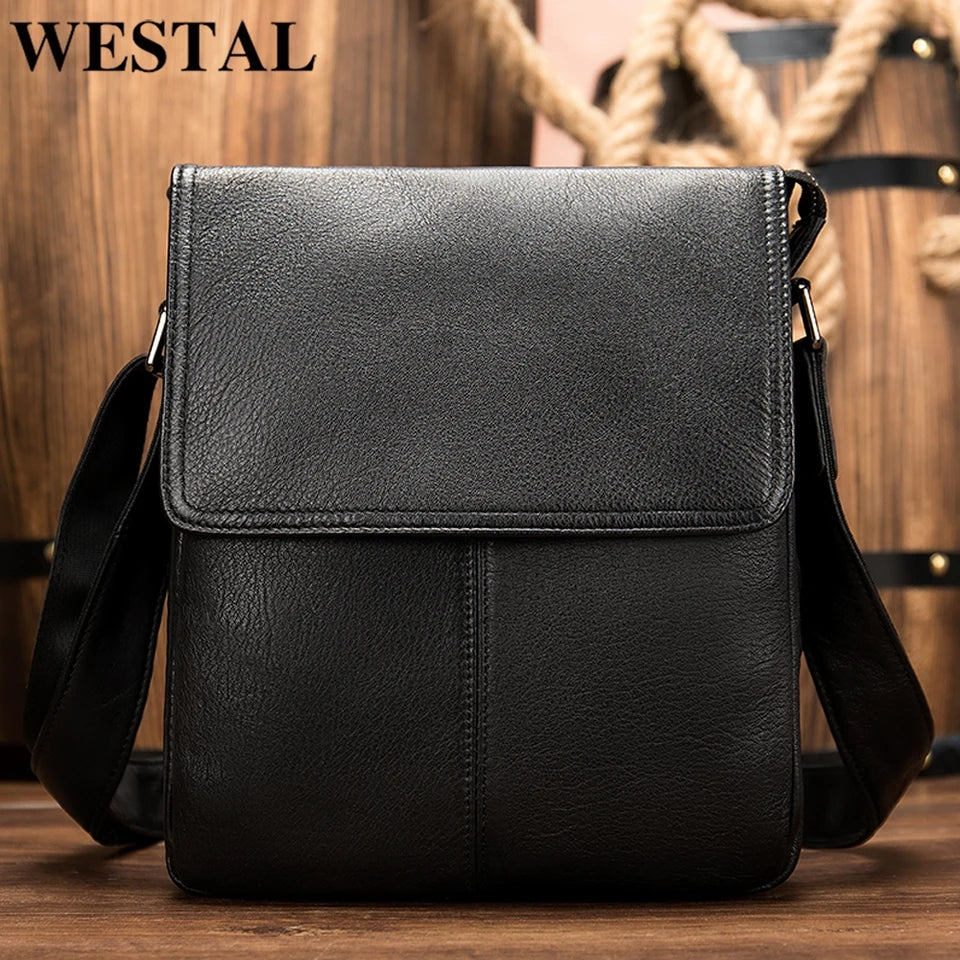 Crossbody Bag Genuine Leather Men's Shoulder Bag For Men Women