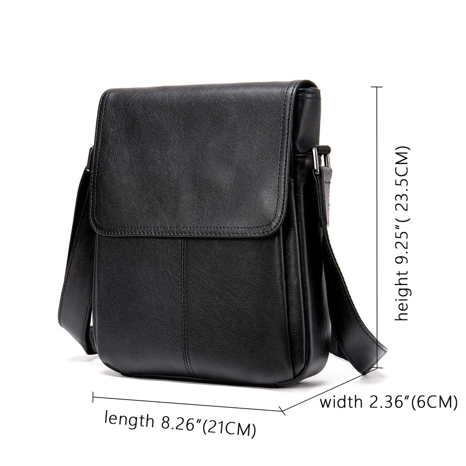 Crossbody Bag Genuine Leather Men's Shoulder Bag For Men Women