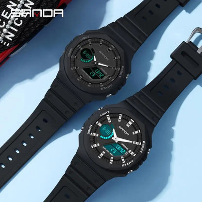 Sanda New Casual Men's Watches Stylish 50m waterproof