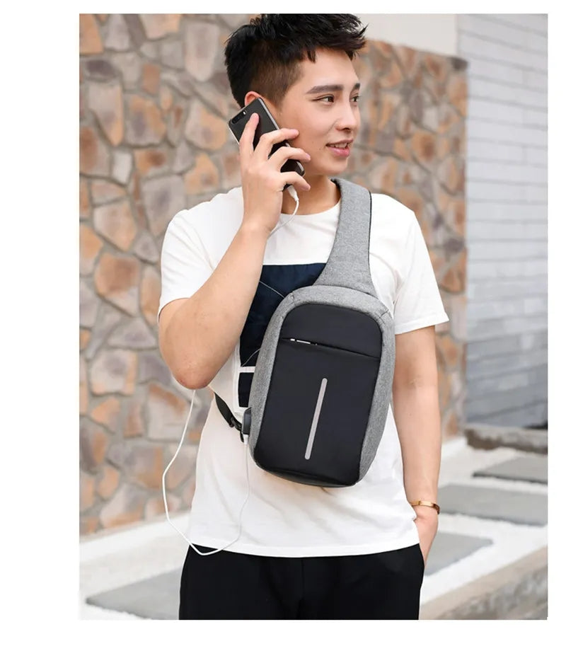 Multifunctional Backpack Waterproof Baibu Crossbody Bag Fashion Shoulder Bag for Men Women