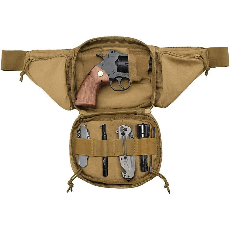 Multifunctional Nylon Tactical Waist Pack with Buckle