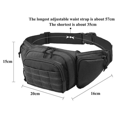 Multifunctional Nylon Tactical Waist Pack with Buckle