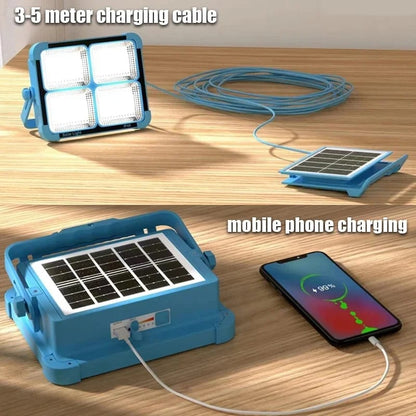 Solar Flood Light 9000mah with Slplit solar