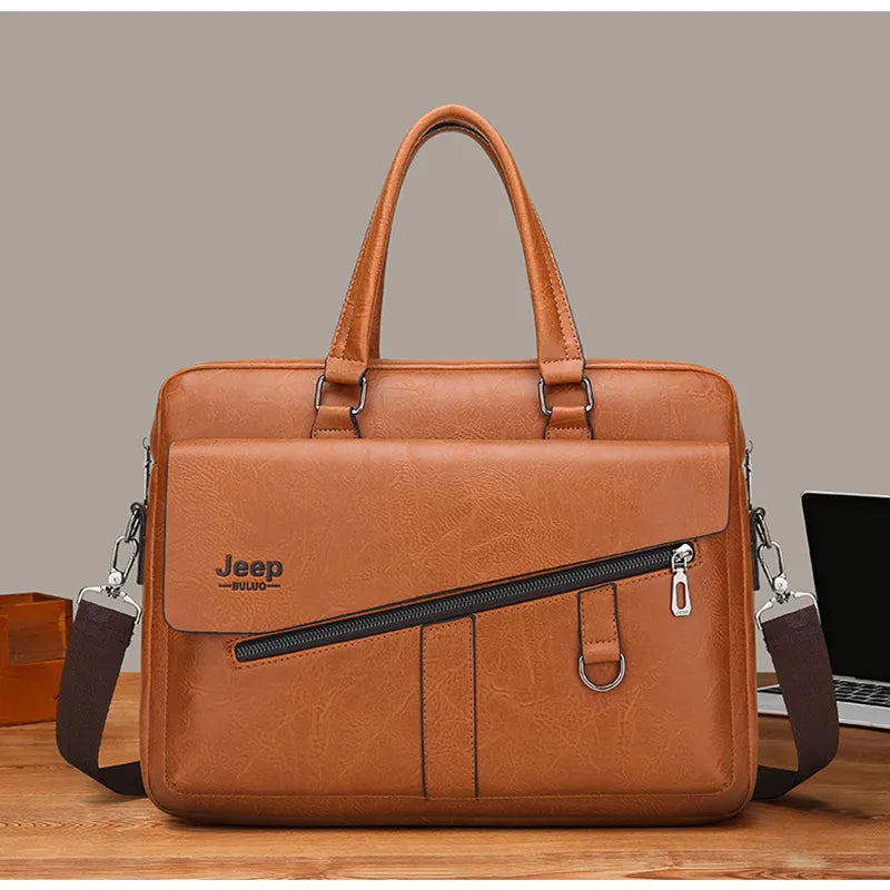 Crossbody Bag Large Briefcase Bag for Man Genuine Leather Handbag Computer Laptop Document Shoulder Business Messenger Tote Crossbody Side Bag Male