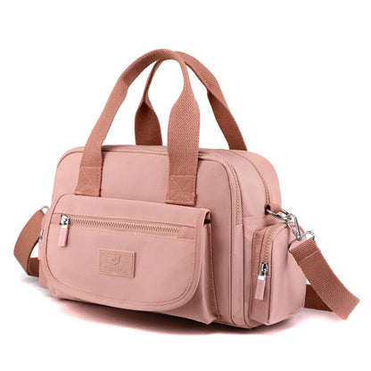 Multi Pocket Women Handbag High Quality Nylon Female Shoulder Bag