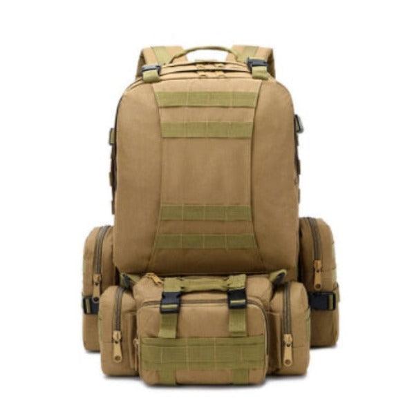 80L Tactical Backpack Waterproof Outdoor Hiking 4-In-1 Backpack