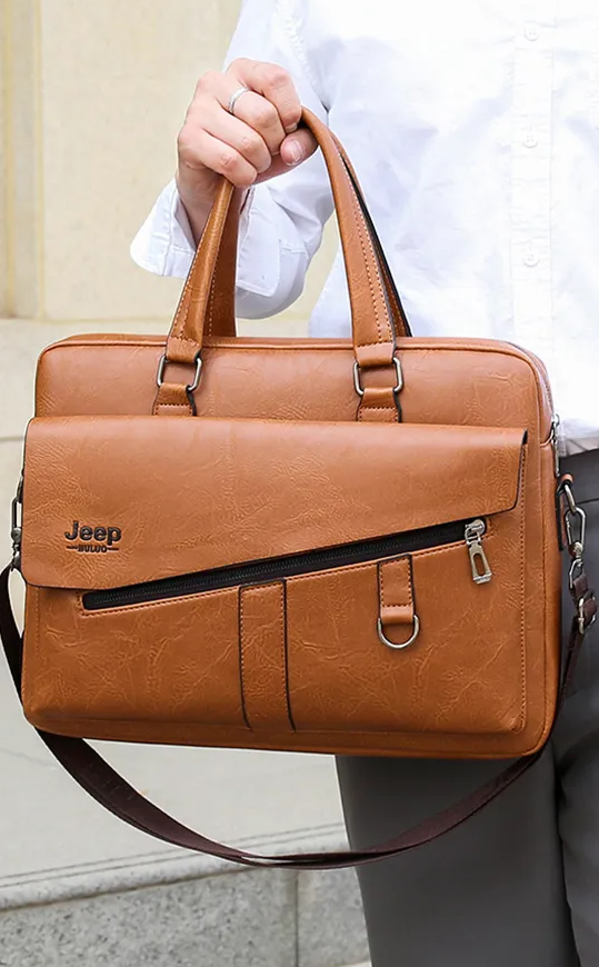 Crossbody Bag Large Briefcase Bag for Man Genuine Leather Handbag Computer Laptop Document Shoulder Business Messenger Tote Crossbody Side Bag Male