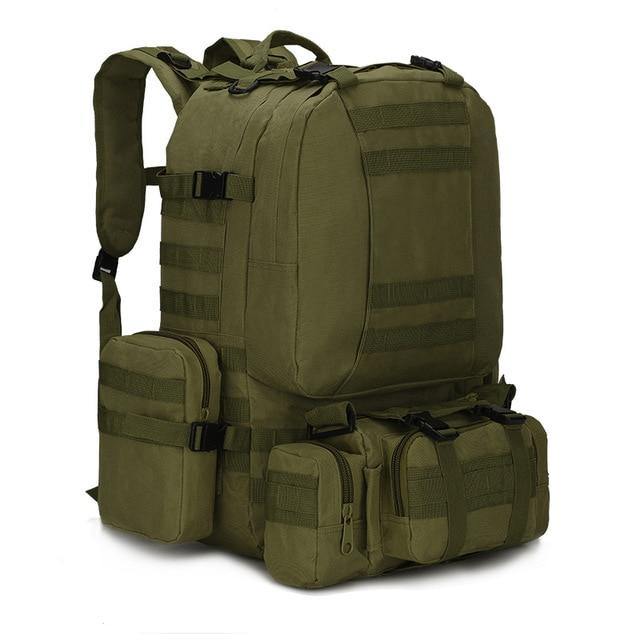 80L Tactical Backpack Waterproof Outdoor Hiking 4-In-1 Backpack