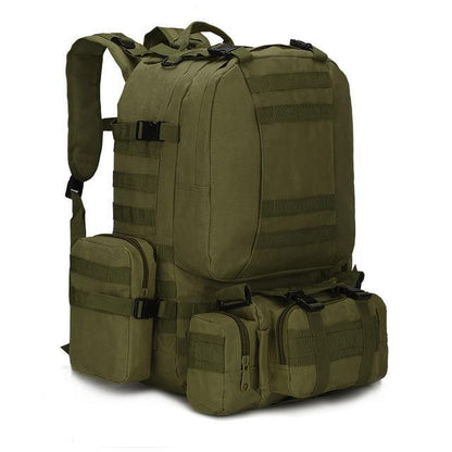 80L Tactical Backpack Waterproof Outdoor Hiking 4-In-1 Backpack