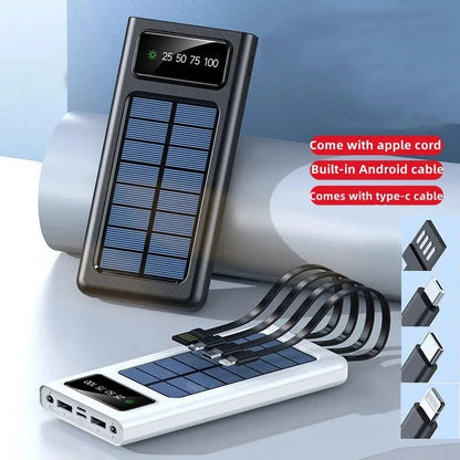 4 in 1 Solar Power Bank 10000mah Ultra-large Capacity