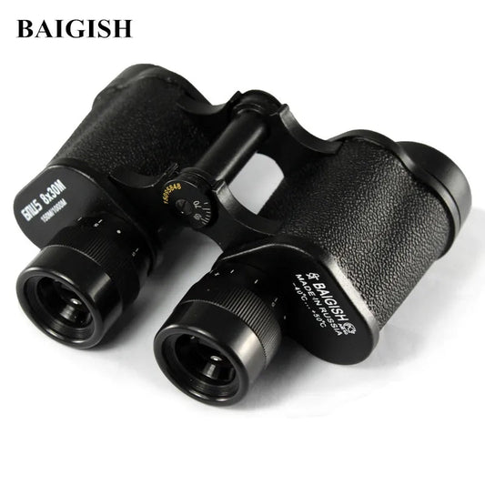 Russian Binoculars Baigish 8X30 Professional Telescope Full-metal binocular with Rangefinder eyepiece for outdoor activity