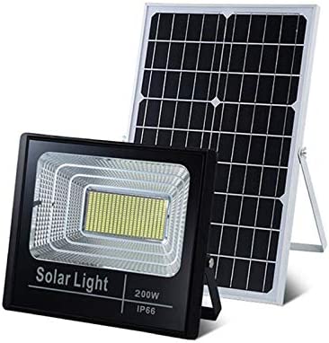 Solar Panel Garden Lamp Outdoor Waterproof IP67 Spot Security Flood Wall Lamp with Wireless Remote