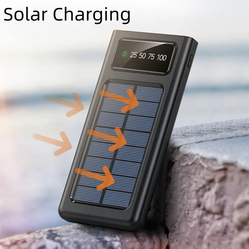 4 in 1 Solar Power Bank 10000mah Ultra-large Capacity