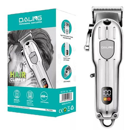 DALING DL-1538A Digital Metal Hair Clipper - Daling DL-1538A Metal Hair Trimmer Online Shopping in Pakistan